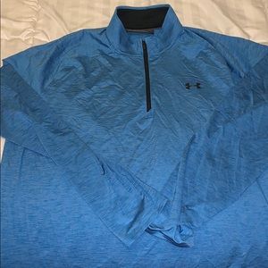 Blue Under Armour Golf 1/4 Zip Jacket